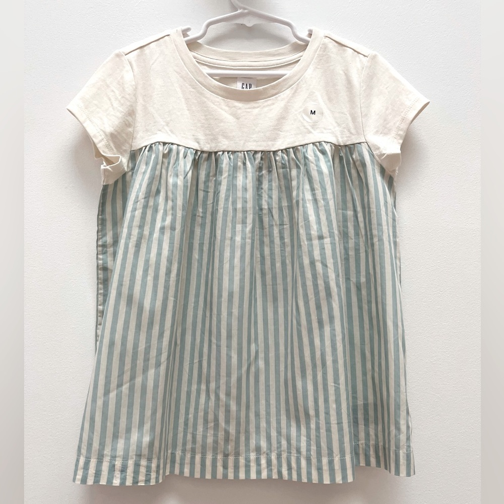 NEW Gap Kids Stripped Short Sleeve Blouse Size M (8-9)